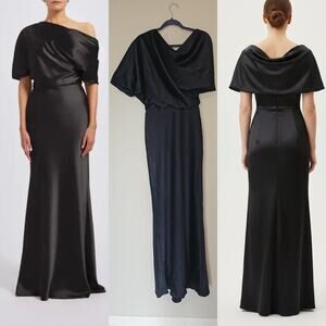 Amsale Slouch Gown – Black – Size 6